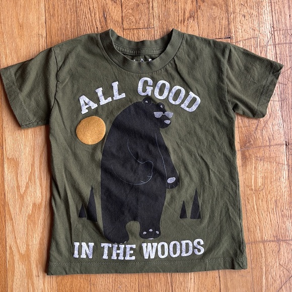 *EUC* JEM Collective/Good in the Woods Green Graphic Cotton Tagless T-shirt / 5 - Picture 2 of 4